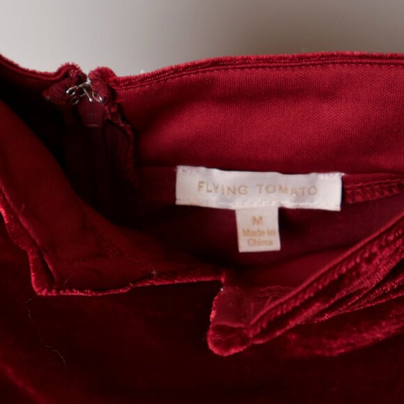 Red Velvet Jumpsuit - Picture 6 of 8